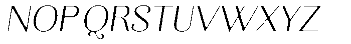 Kastien Soft Light Italic Font UPPERCASE