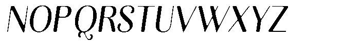 Kastien Soft Medium Condensed Italic Font UPPERCASE