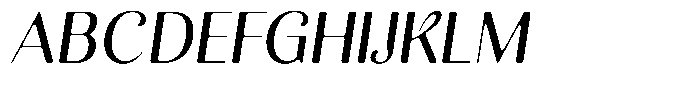 Kastien Soft Medium Semi Condensed Italic Font UPPERCASE