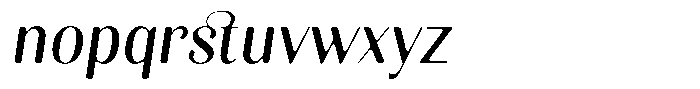 Kastien Soft Medium Semi Condensed Italic Font LOWERCASE