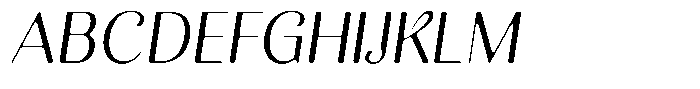 Kastien Soft Semi Condensed Italic Font UPPERCASE