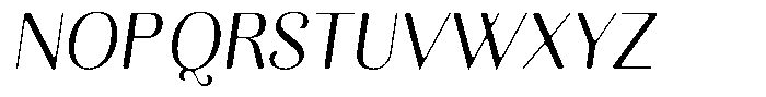 Kastien Soft Semi Condensed Italic Font UPPERCASE