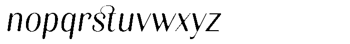 Kastien Soft Semi Condensed Italic Font LOWERCASE