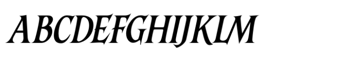Kastroz Italic Font UPPERCASE