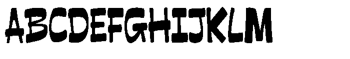 Katales Broken Font UPPERCASE