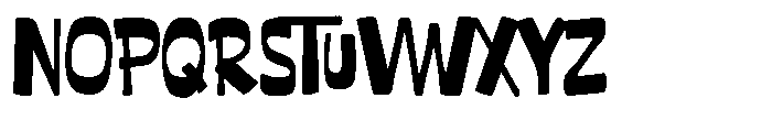 Katales Broken Font UPPERCASE