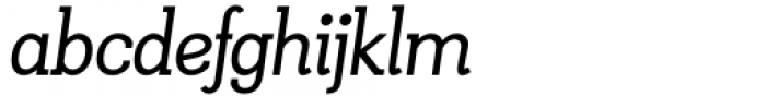 Kate Slab 600 Semi Bold Italic Font LOWERCASE
