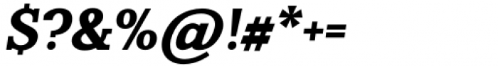 Kate Slab 800 Extra Bold Italic Font OTHER CHARS