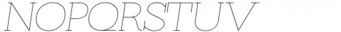 Kate Slab Pro Expanded 100 Thin Italic Font UPPERCASE
