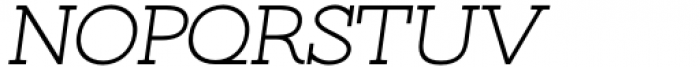 Kate Slab Pro Expanded 400 Regular Italic Font UPPERCASE