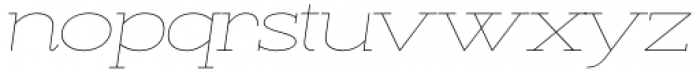 Kate Slab Pro Ultra Expanded 100 Thin Italic Font LOWERCASE