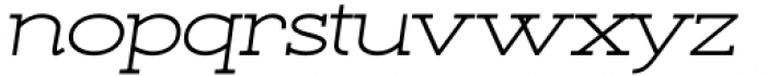 Kate Slab Pro Ultra Expanded 400 Regular Italic Font LOWERCASE