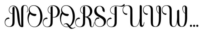 Katelyn script Font UPPERCASE