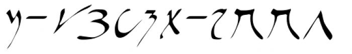 Kathasa Font LOWERCASE