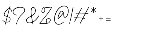 Katheriny Signature Font OTHER CHARS