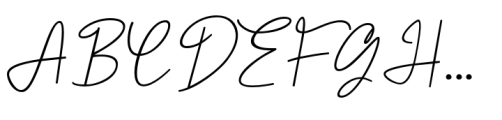 Katheriny Signature Font UPPERCASE