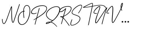 Katheriny Signature Font UPPERCASE
