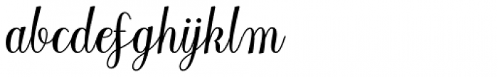 Kathia Script Regular Font LOWERCASE