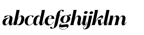 Kathy Style Bold Italic Font LOWERCASE