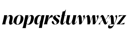 Kathy Style Bold Italic Font LOWERCASE