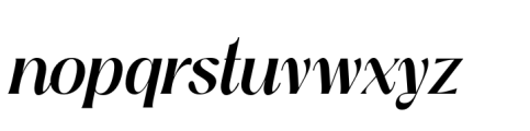 Kathy Style Italic Font LOWERCASE