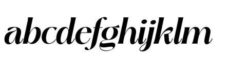 Kathy Style Medium Italic Font LOWERCASE