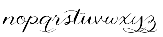 Katie Rose Font LOWERCASE
