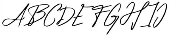 Katika Signature Font UPPERCASE