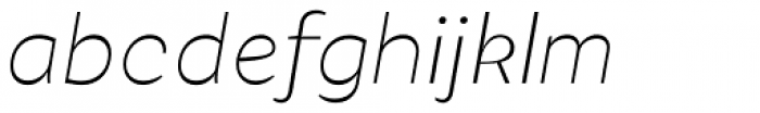 Katlynne One Thin Neg Italic Font LOWERCASE