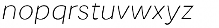 Katlynne One Thin Pos Italic Font LOWERCASE