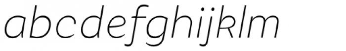 Katlynne Thin Italic Font LOWERCASE