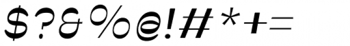 Katlynne Three Regular Neg Italic Font OTHER CHARS