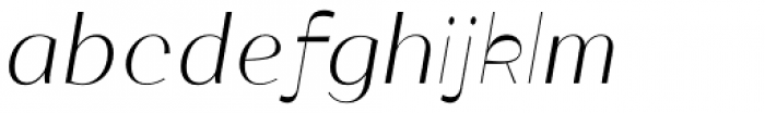 Katlynne Three Thin Pos Italic Font LOWERCASE