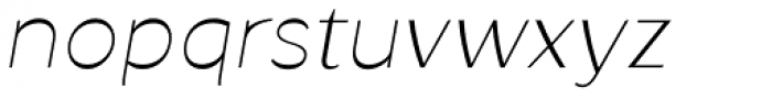 Katlynne Two Thin Neg Italic Font LOWERCASE