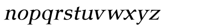 Katsoulidis Std Italic Font LOWERCASE