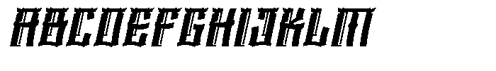 Katsuha Italic Font UPPERCASE