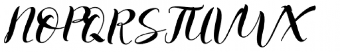 Kattrina Script Regular Font UPPERCASE