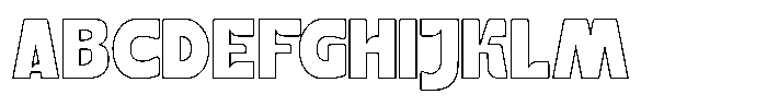 Katur Coffee Outline Font UPPERCASE