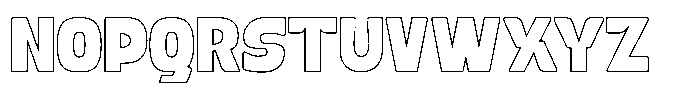 Katur Coffee Outline Font UPPERCASE