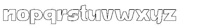 Katur Coffee Outline Font LOWERCASE