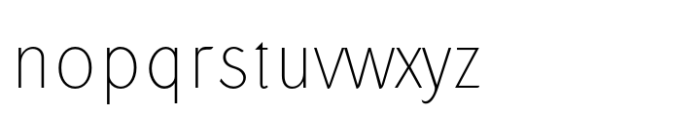 Katuwang Sans Thin Font LOWERCASE