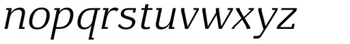 Kaunos Light Italic Font LOWERCASE