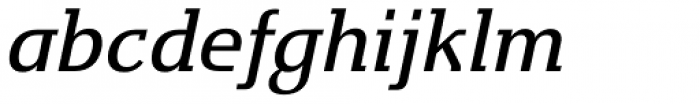 Kaunos Medium Italic Font LOWERCASE