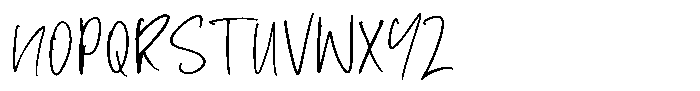Kavero Hand Font UPPERCASE