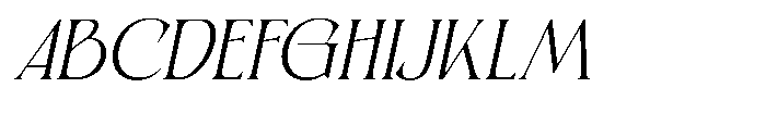 Kaviera Italic Font UPPERCASE