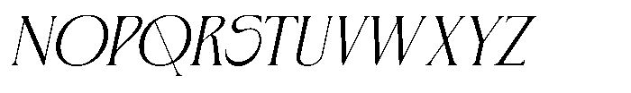Kaviera Italic Font UPPERCASE