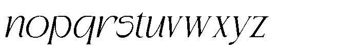 Kaviera Italic Font LOWERCASE