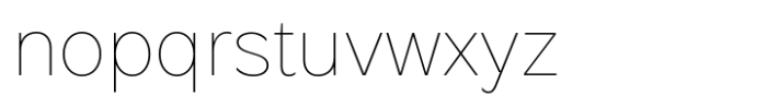 Kawa Sans Hairline Font LOWERCASE