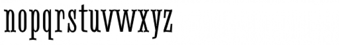 Kaweah Narrow Font LOWERCASE