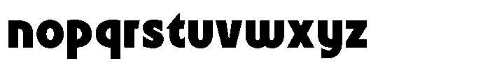 Kawper Bold Font LOWERCASE